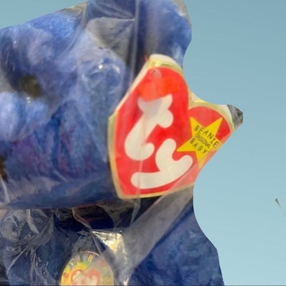 NWT & in Original Bag Retired Blue Clubby Bear Ty Beanie Baby - Picture 2 of 4